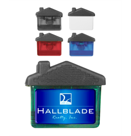 House Shaped Magnetic Memo Clip - Full Color