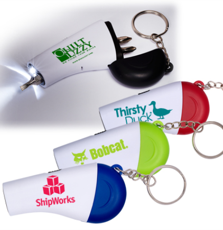Screwdriver Flashlight Key Set