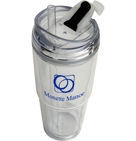 22 Oz. Insulated Dual Tumbler w/ Matching Straw