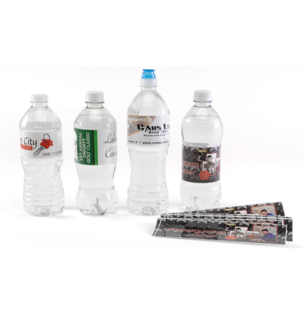 Water Bottle Label (For 8 Oz./ 12 Oz. / 16.9 Oz. Bottle)