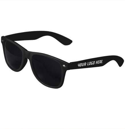 Black Retro Tinted Lens Sunglasses