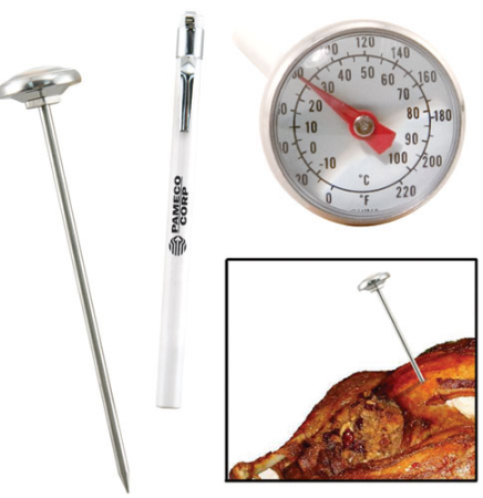 Analog Meat Thermometer w/ Pocket Sleeve and Clip