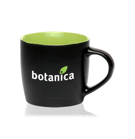 9 Oz. Two Tone Ceramic Coffee Mugs
