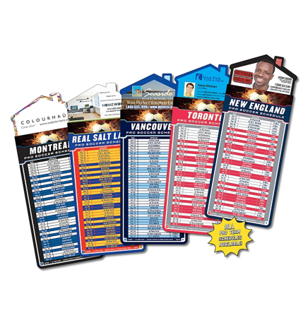 Soccer Schedules Magna-Card House Shape Magnet (3.5x9)
