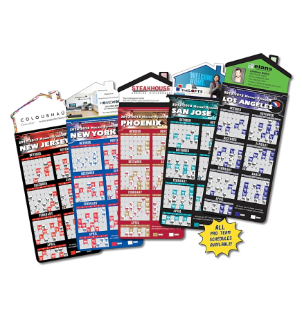 Hockey Schedules Magna-Card House Shape Magnet (3.5x9)
