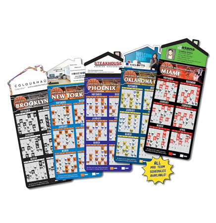 Basketball Schedules Magna-Card House Shape Magnet (3.5x9)