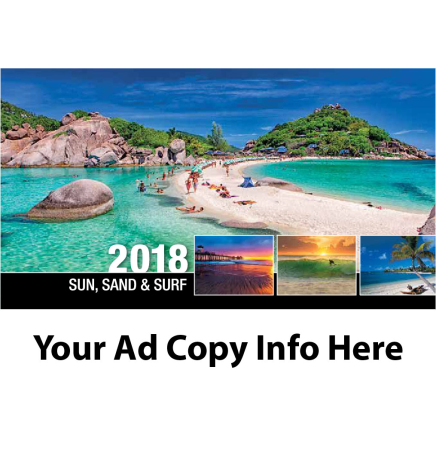 Galleria Sun, Sand & Surf Desk Tent Calendar