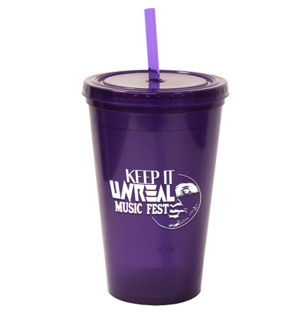 16 Oz. Bolero™ Tumbler w/ Lid & Straw
