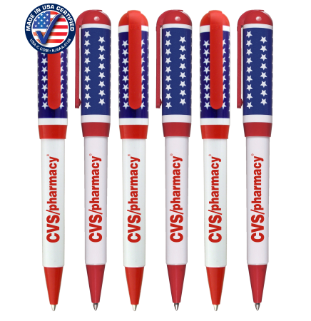 USA Made, Patriotic Twister Pen