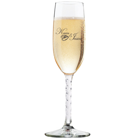5.75 Oz. Twist Stem Flute Glass