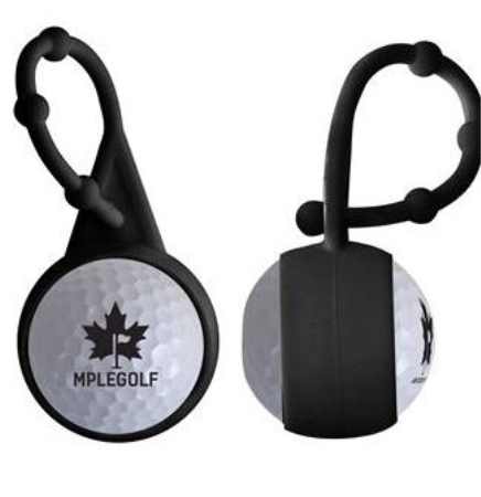Silicone Carabiner Golf Ball Lip Balm