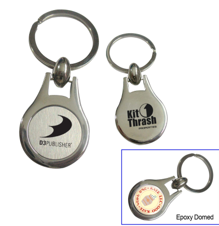 Round Metal Key Tag