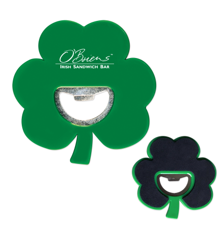 Shamrock Coaster Bottle Opener
