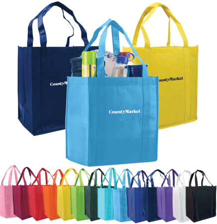 Atlas Non-Woven Grocery Tote Bag