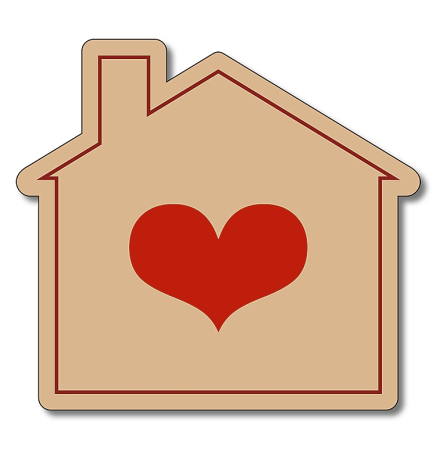 House Shape 25 Mil Magnet (3.125"x2.875")
