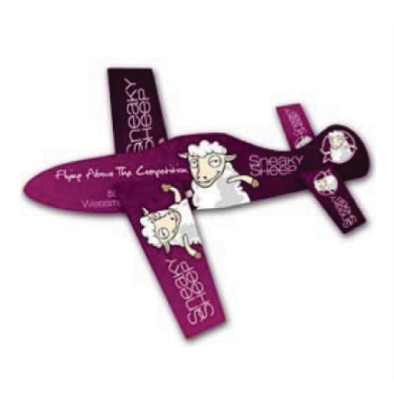 UV Coated Paper Airplane Glider
