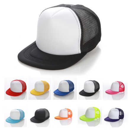 Mesh Flat Bill Trucker Baseball Hats Mesh Cap