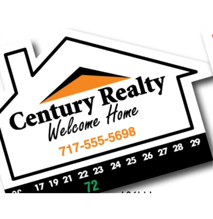 Large House Thermometer Magnet