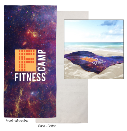 Dual-Sided Microfiber Beach Towel
