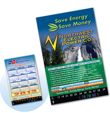 Eco Thermo-Strip® Magnet/ Large Rectangle w/ VibraColor®