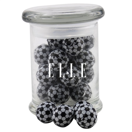 Jar w/Chocolate Soccer Balls