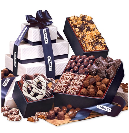 Navy Pillow Top Tower of Sweets
