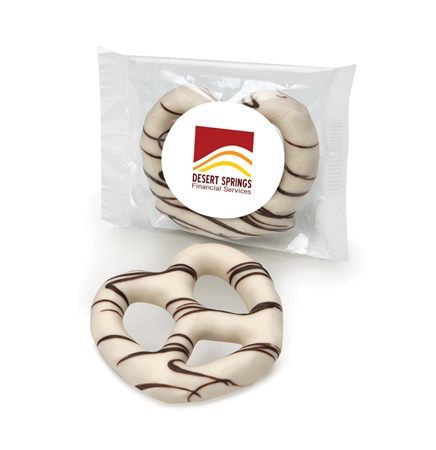 White Chocolate Dipped Pretzel