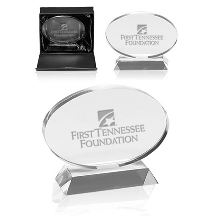 Oval Crystal Awards