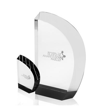 Stow D-Shaped Crystal Awards