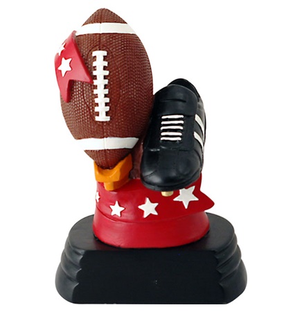 5.25 All Star Football On Ribbon Trophy