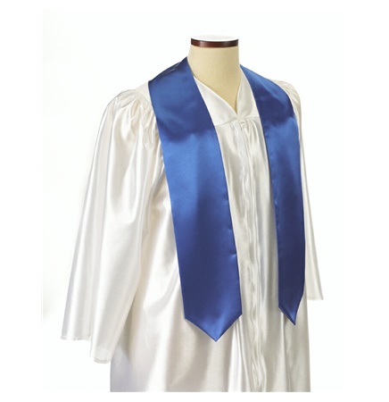 Extra Long Royal Blue Graduation Sash - 5"x72"