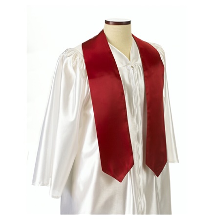 Extra Long Red Graduation Sash - 5"x72"