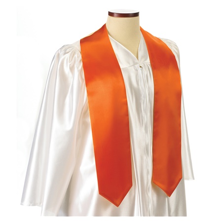 Orange Graduation Stole