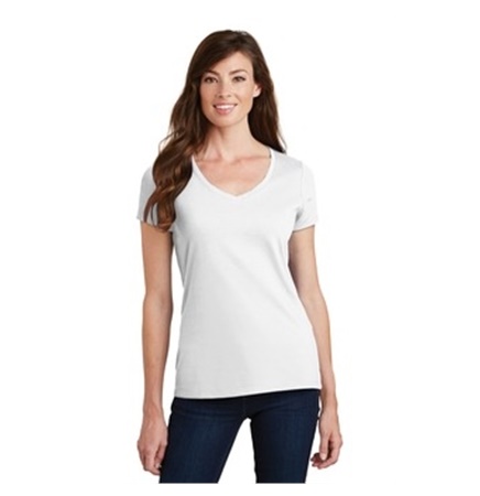 Port & Company® Ladies' Fan Favorite™ V Neck Tee Shirt