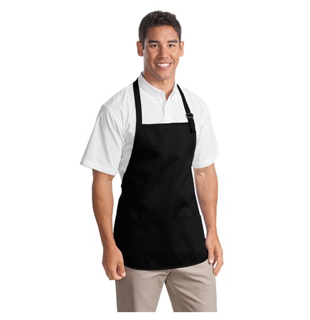 Port Authority® Medium Length Apron w/ Pouch Pocket