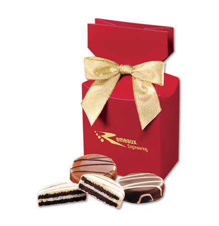 Chocolate Covered Oreo® Cookies in Red Premium Delights Gift Box