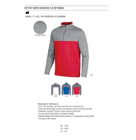 Under Armour Boys Scratch 1/4 Zip Golf Coverup