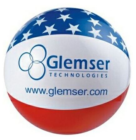 16" Inflatable Patriotic Star Beach Ball