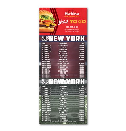 Football Schedule Magnet