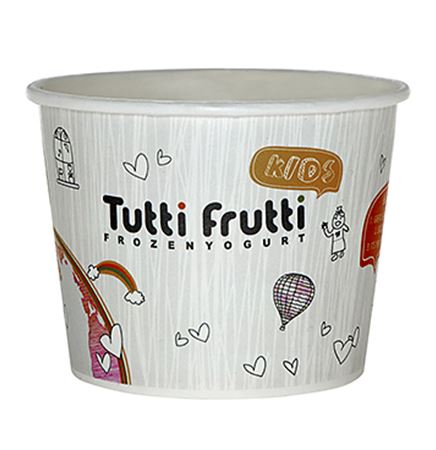 24 Oz. Paper Dessert/ Food Cup - Flexographic Printed
