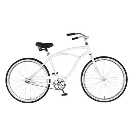 26" Beach Commander Cruiser - White