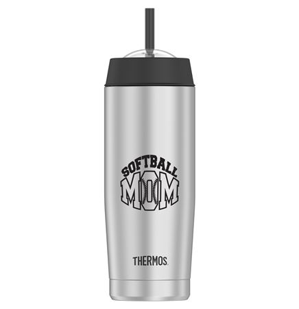 18 Oz. Thermos® Stainless Steel Cold Cup w/Straw (Stainless)
