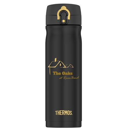 16 Oz. Thermos® Stainless Steel Direct Drink Bottle (Black)