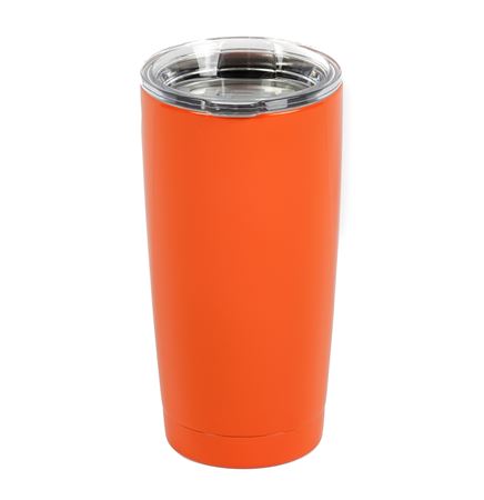 Powder Coated YETI® 20 Oz. Rambler™ Lowball Tumbler w/Lid- Orange