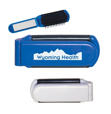 Kwik-Fix Folding Brush With Mirror