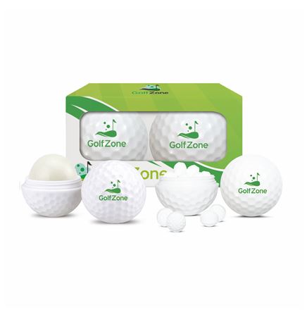 2pc Golf Ball Mint And Lip Balm Sleeve In Gift Box #PRBK