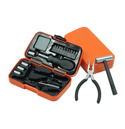 Portable box packed 19pcs combined tools set
