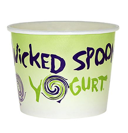 12 Oz. Paper Dessert/ Food Cup - Flexographic Printed