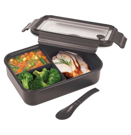 Three Compartment Food Storage Bento Box
