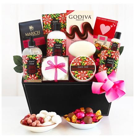 Tiaré Rose Spa Gift Basket